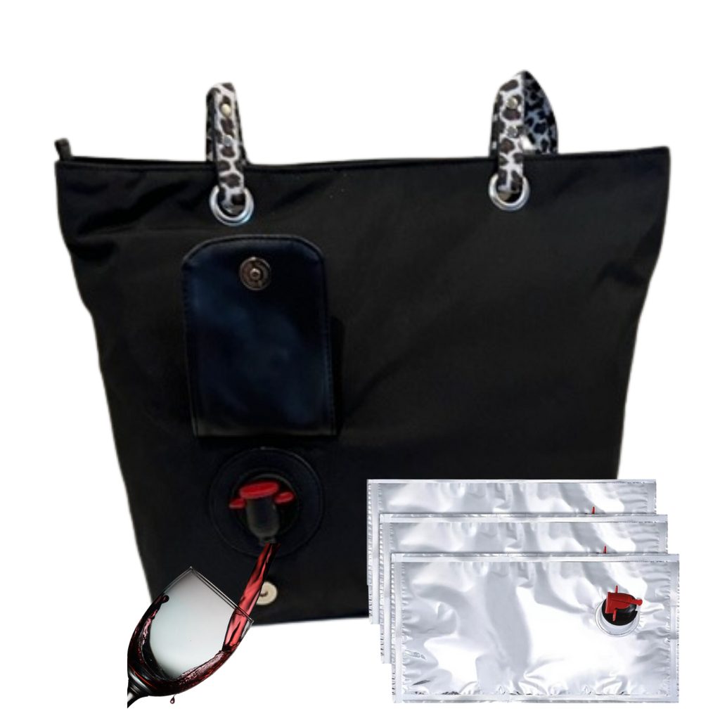 Wine Purse; Wine Purse Tote; Wine Purse With Pouring Spout; Wine Purse Insulated; Liquor Bag; Connect Wine Purse; Wine Pouches Included; Canada Wine Purse; Wine Purse Canada;